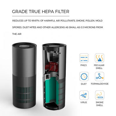 H13 True HEPA Filtre Purificateur D'air De Bureau Lumière Ultraviolette À Cathode Froide