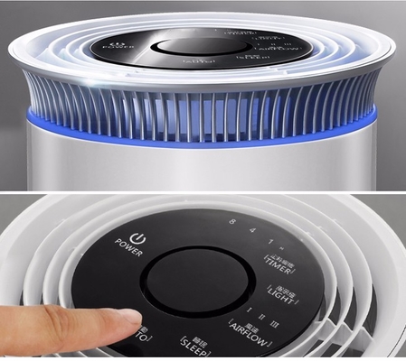 Purificateur d'air de bureau 120m3/H Purificateur d'air à filtre à lumière ultraviolette H13 Hepa