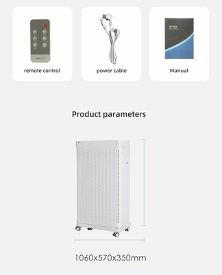 H13 véritable moniteur intelligent d'épurateur d'air de filtre HEPA WiFi PM2.5 pour la grande pièce